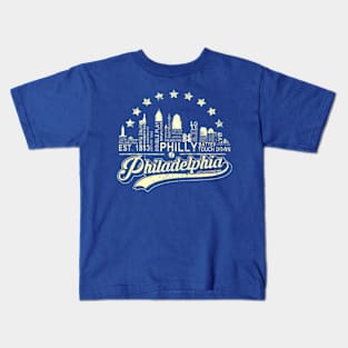 Philadelphia Philly Philly Baseball Kids T-Shirt